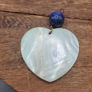 Mother‎ of pearl heart drop pendant